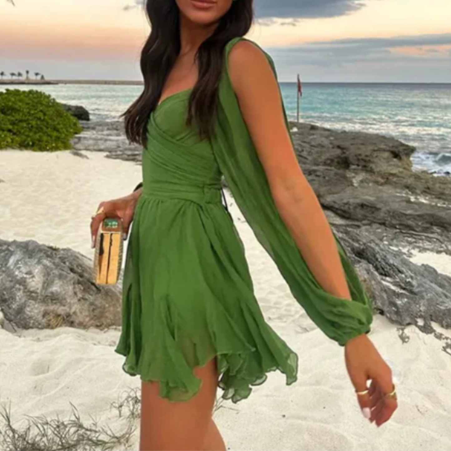 Green Mini Dress